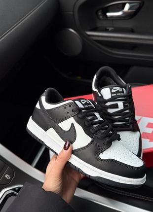 Кросівки зимові nike dunk low white black  (хутро)