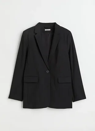 H&amp;m базовый продленный пиджак блейзер жакет оверсайз р.l