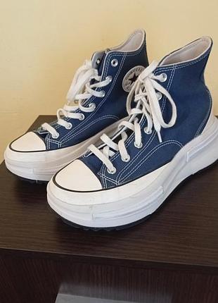 Кеды женские высокие на массивной подошве converse,eur 40
