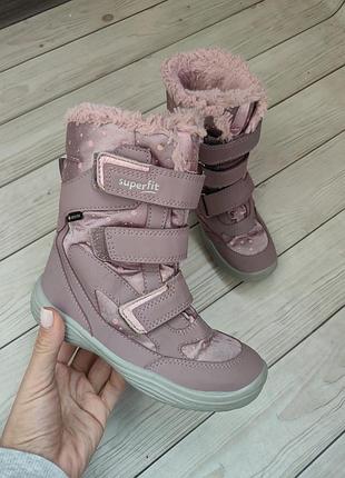 Чоботи дитячі superfit зимові термо gore-tex рожеві