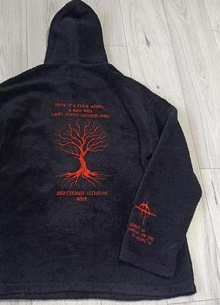 Плюшевое худи «shattered illusion» / y2k grunge / alt streetwear