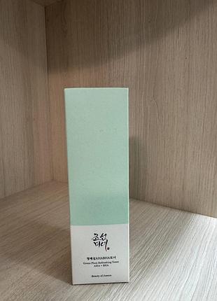 Тонер для обличчя з кислотами  beauty of joseon green plum refreshing toner aha + bha