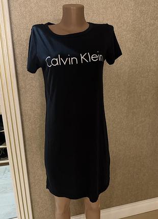 Жіноча сукня-футболка calvin klein чорна
