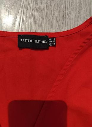 Платье плиссе prettylittlething 2