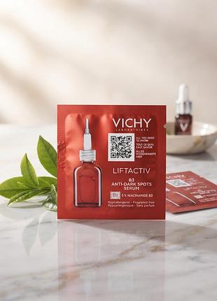 Сироватка проти пігментації та зморшок vichy liftactiv b3 anti-dark spots serum (саше), 1 мл
​