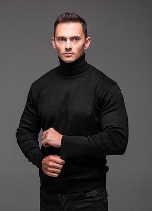 👕чоловічий гольф вовна чорний