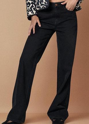 Джинси жіночі sinsay wide leg чорні xs, нові з біркою