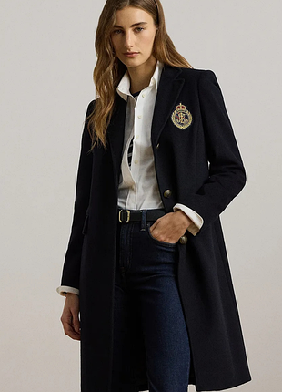 Жіноче пальто lauren ralph lauren темно-синього кольору, розмір m