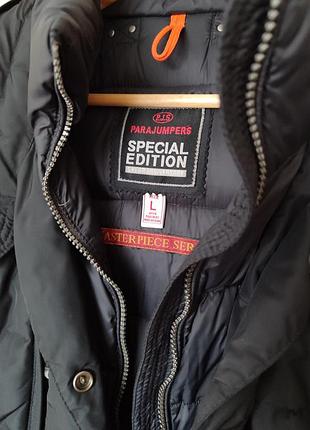 Жіноча зимова куртка-парка parajumpers special edition, чорна, розмір l