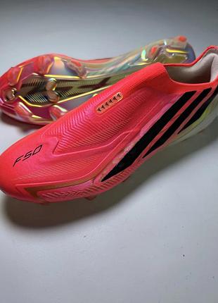 Бутси adidas f50 hyperfast elite laceless fg, eu 43⅓