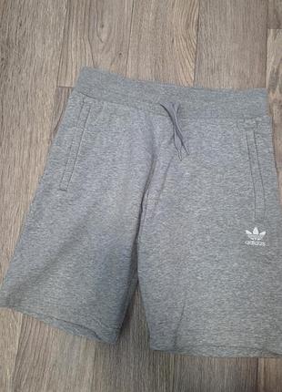 Шорти adidas для хлопця сірі, зріст 152 см (11-12 років)