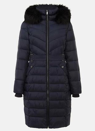Брендовый пуховик phase eight synthia high shine puffer coat — размер uk 16 (наш 50-52)
