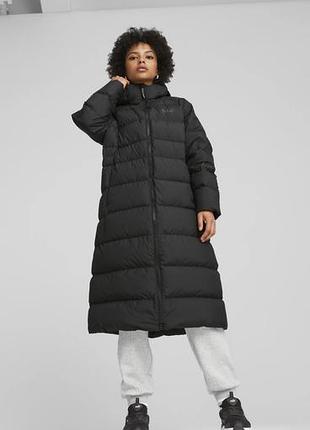 Пуховик puma long hooded down coat 3