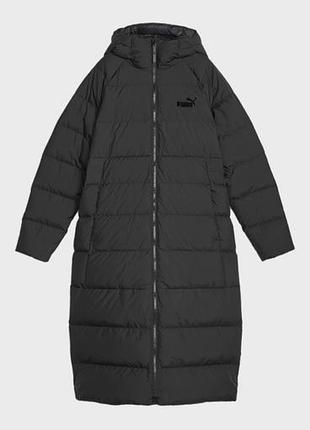 Пуховик puma long hooded down coat