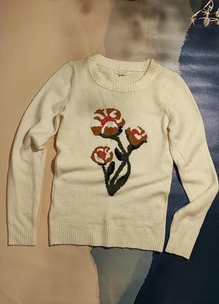 Джемпер жіночий white stuff florrie floral jumper кремовий