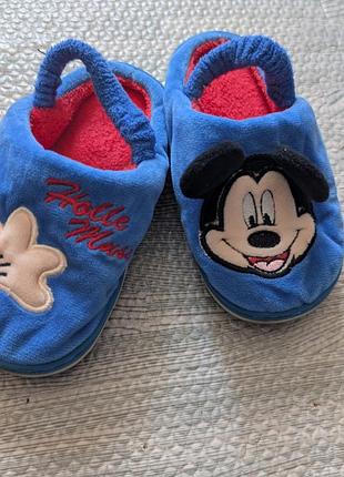 Дитячі кімнатні капці disney mickey mouse сині