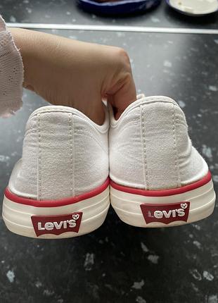 Кеди levi's білі текстильні 39 розмір 3