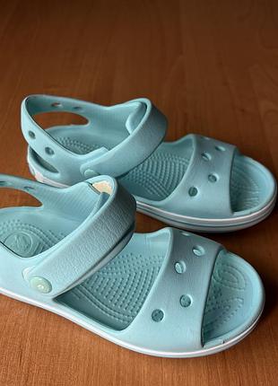 Босоножки сандалии для девочки crocs crocband sandal kids размер с12 (наш 29 р.) (стелька 18,5 см)