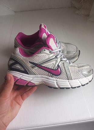 Кросівки жіночі nike air біло-рожеві