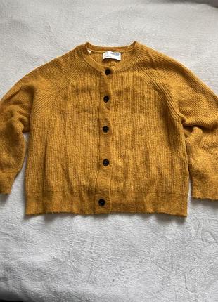 Вовняний кардиган selected femme (розмір xl) кофта на ґудзиках