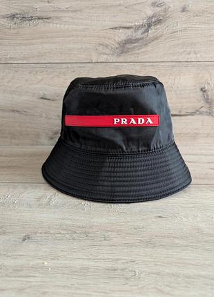 Панама prada linea rossa  nylon размер m