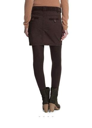 Нова коричнева котонова міні спідниця esprit 2