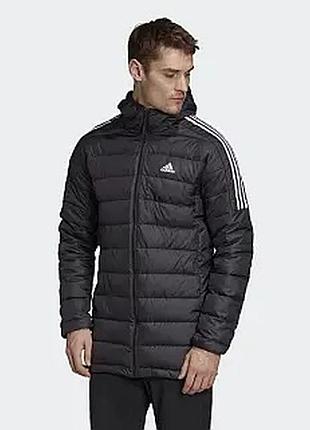 Куртка пухова подовжена adidas essential down black оригінал