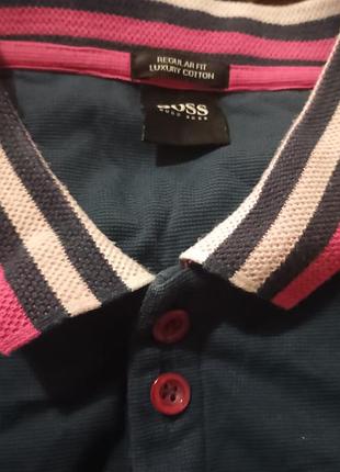 Футболка-поло hugo boss regular fit (luxury cotton), xxl