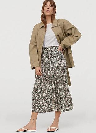 Меди юбка h&amp;m в цветочный принт