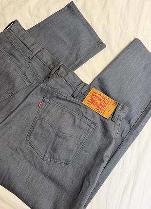 Джинси чоловічі levi strauss 501 прямі сірі