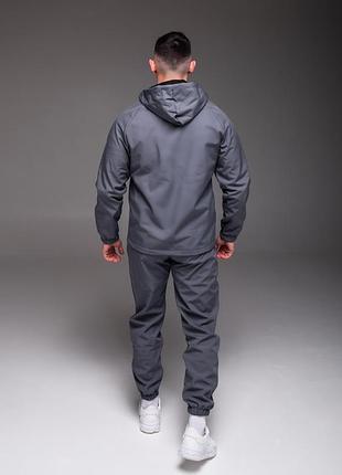 Мужской утепленный костюм softshell серый 2