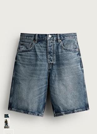Шорти джинсові straight fir zara 42