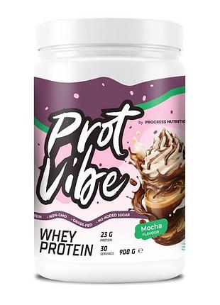 Протеїн для росту м'язів і схуднення progress nutrition prot vibe whey protein 900 г