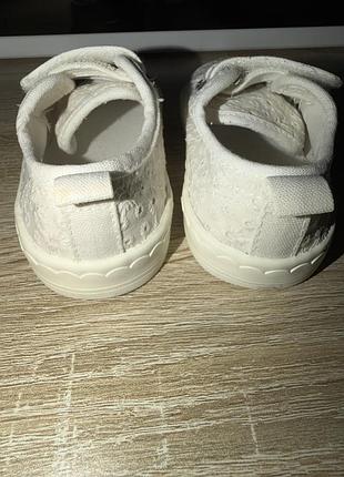 Кеди дитячі h&m білі, розмір 22 3