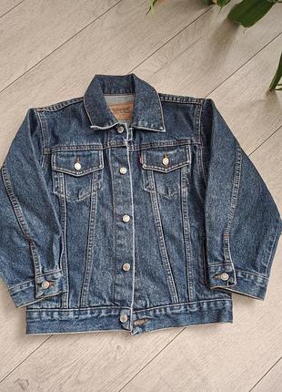 Джинсова куртка levi's синя 4