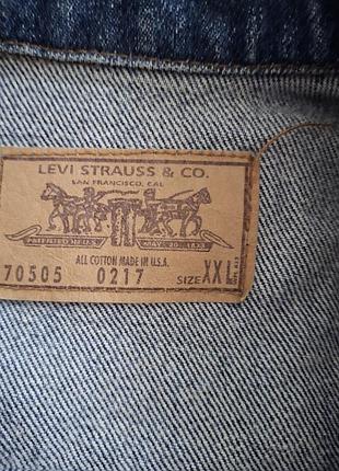 Джинсова куртка levi's синя 5