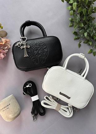 Жіноча сумка chrome hearts прямокутна 21х21х7 см