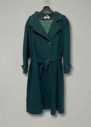 Вінтажне шерстяне пальто jensen coat (данія) — 70% вовна, розмір m (38)