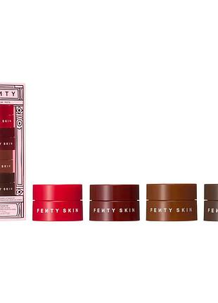 Набор для губ fenty beauty by rihanna  lil puddin' pots mini intensive recovery lip mask set​