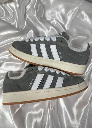 Adidas campus grey winter fur❄️