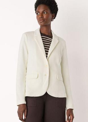 Піджак блейзер whistles ivory slim jersey jacket