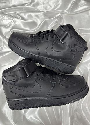Nike air force 1 high black winter fur ❄️