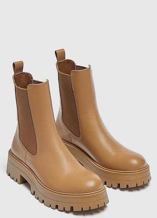 Шикарные бежевые ботинки челси pull &amp; bear🤩🤩🤩🤩🤩🤩🤩🤩🤩🤩🤩🤩