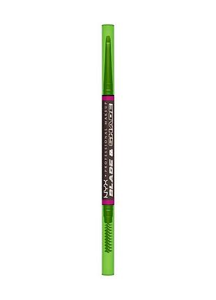 Олівець для брів nyx professional makeup blade & shade 10 espresso, 0.06 г