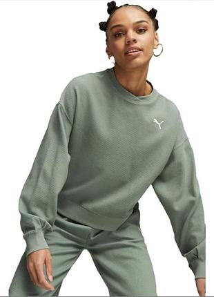 Жіночий спортивний костюм puma her high waist straight хакі