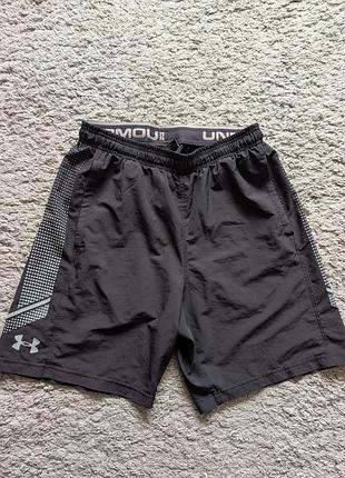 Шорты under armour, size m, состояние отличный, полупояс 37-47 бедра 60 длина 50