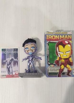 Колекційна фігурка pop mart marvel iron man (superior)+міні комікс