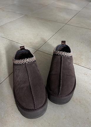 Уггі жіночі ugg замшеві шоколадні на платформі, розмір 39