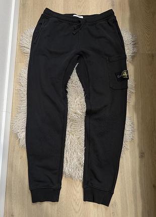 Штани чоловічі stone island карго чорні розмір m