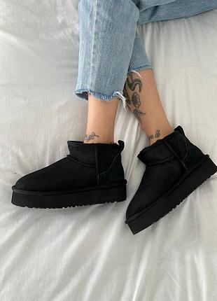 Ugg ultra mini black platform